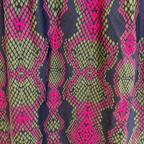 Jude Connally Monique Colorful Snake Pattern Dress sz.M - Picture 2 of 10